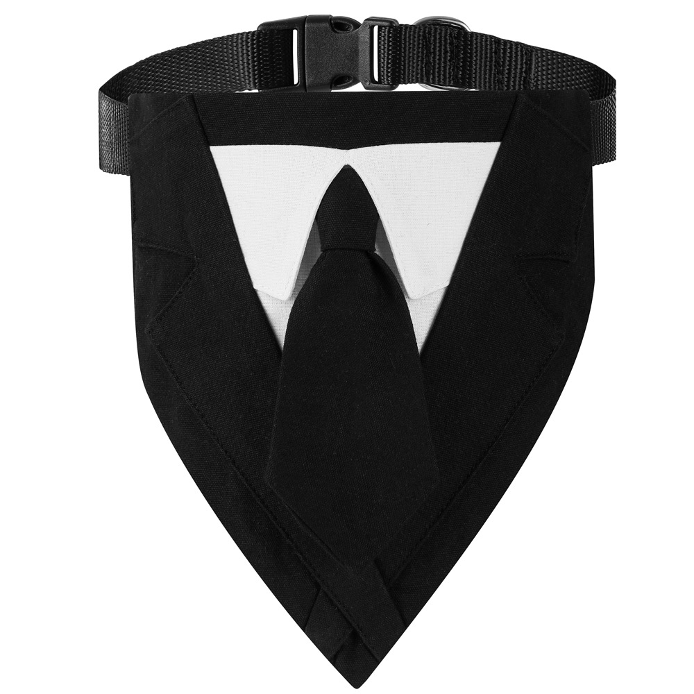 Cross-border exclusivo nuevo traje popular perro triángulo bufanda corbata mascota perro saliva toalla bufanda de la boda