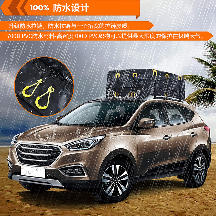 Venta directa de fábrica bolsa de techo súper gran capacidad de techo bolsa impermeable bolsa de viaje bolsa de equipaje de techo protección solar impermeable