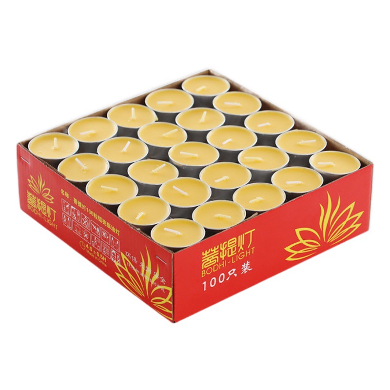 Vela 2-3-4-8 horas libre de humo vela hirviendo cocina hotel romántico cumpleaños aromaterapia lámpara de mantequilla redonda calefacción