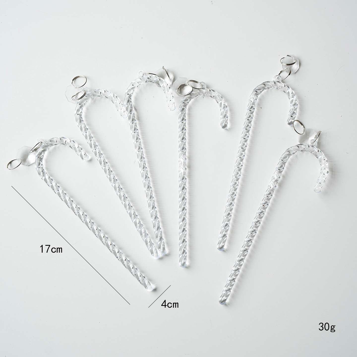 Ins北欧水晶クリスマスツリー装飾ビーズ氷凌水滴雪花ペンダントクリスマス透明雪氷装飾