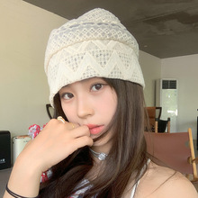 韩版休闲夏季纯色缕空薄款透气堆堆帽子女百搭套头帽显脸小包头帽