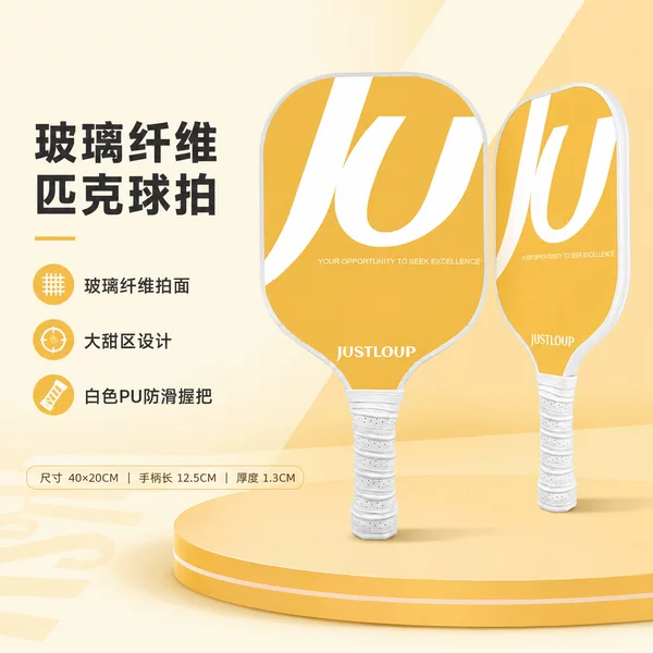 Racket with non-slip handle for ball control, shock-absorbing and wear-resistant pickleball racket, training racket for indoor and outdoor sports
