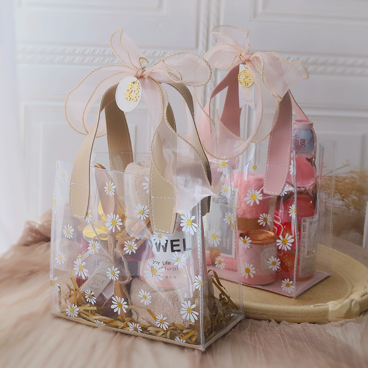 Прозрачная Supreme подарочная сумка Hand Hand Hands Box Wedding Hi Sugar Box