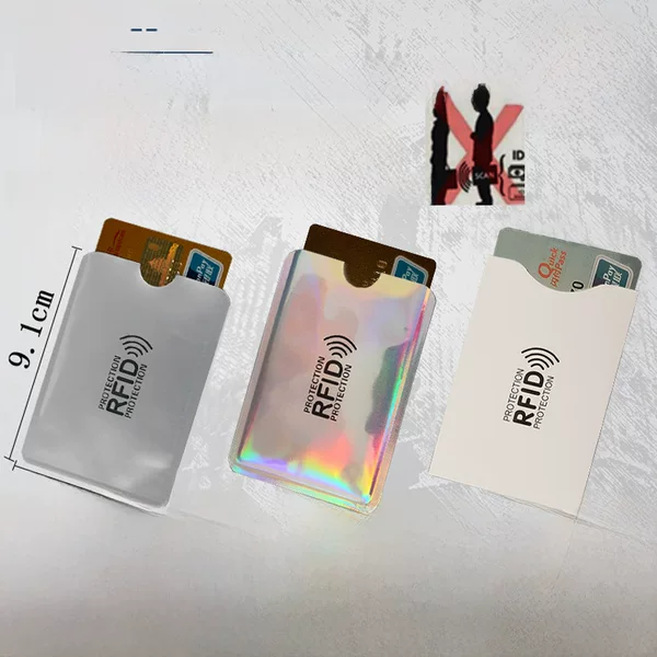 Spot Wholesale Aluminum Foil Anti-Degaussing Anti-Theft Bank Card Holder Id Card Holder Rfid Shielding Bag Anti-Nfc Scanning