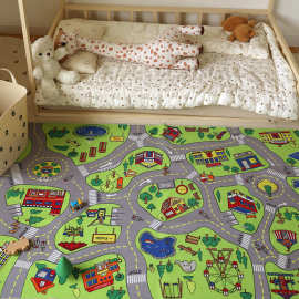 亚马逊热卖卧室客厅儿童易打理 幼儿园书房爬行垫玩具可水洗地毯