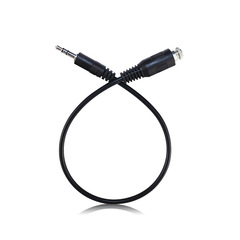 3.5mm audio cable male-to-female screw terminal audio cable 3.5 stereo three-section extension cord with screw terminal 0.3 meters