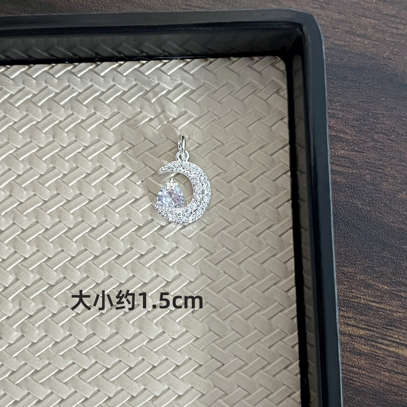 水晶DIY 亮银色控 百搭个性水晶手串隔片隔珠提溜吊坠配件|undefined