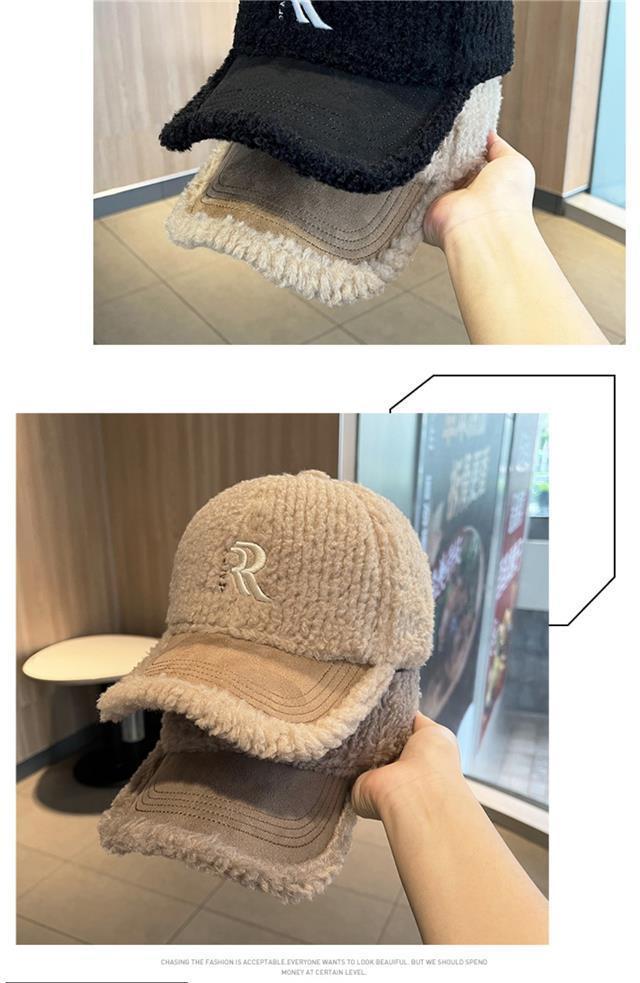 Warm Winter Women's Lamb Wool Baseball Cap