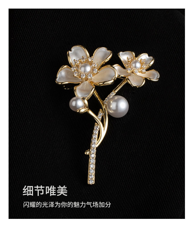 时尚优雅樱花胸针小众轻奢风花朵胸花新品爆款别针