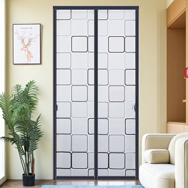 Eva Air-Conditioning Door Curtain, No-Drill Installation, Magnetic Windproof and Thermal Insulation Door Curtain, Household Kitchen, Bedroom, Balcony Partition Curtain Eva Air-Conditioning Door Curtain, No-Drill Installation, Magnetic Windproof and Thermal Insulation Door Curtain, Household Kitchen, Bedroom, Balcony Partition Curtain