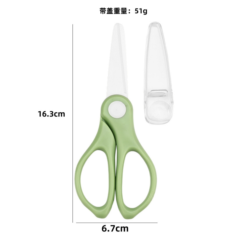 Tijeras de cerámica verde