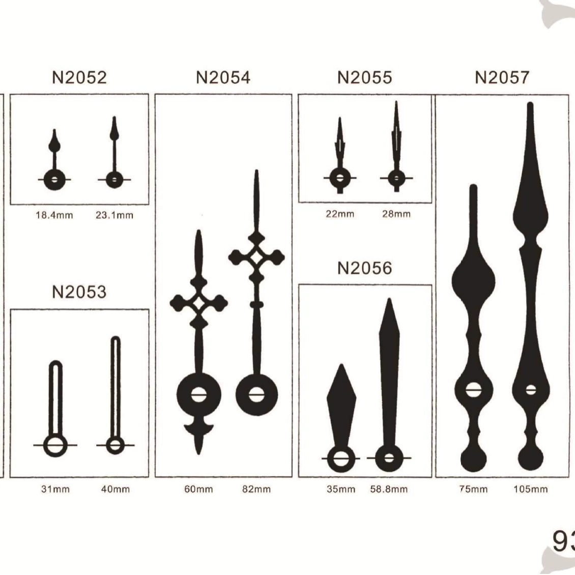 Ккварцевые часы Hongkang стрелка часов и часов стрелка стрелки часов