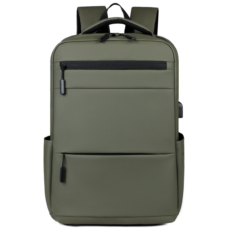 Mochila de negocios USB multifuncional, bolsa de computadora de viaje, mochila simple y práctica, mochila universitaria