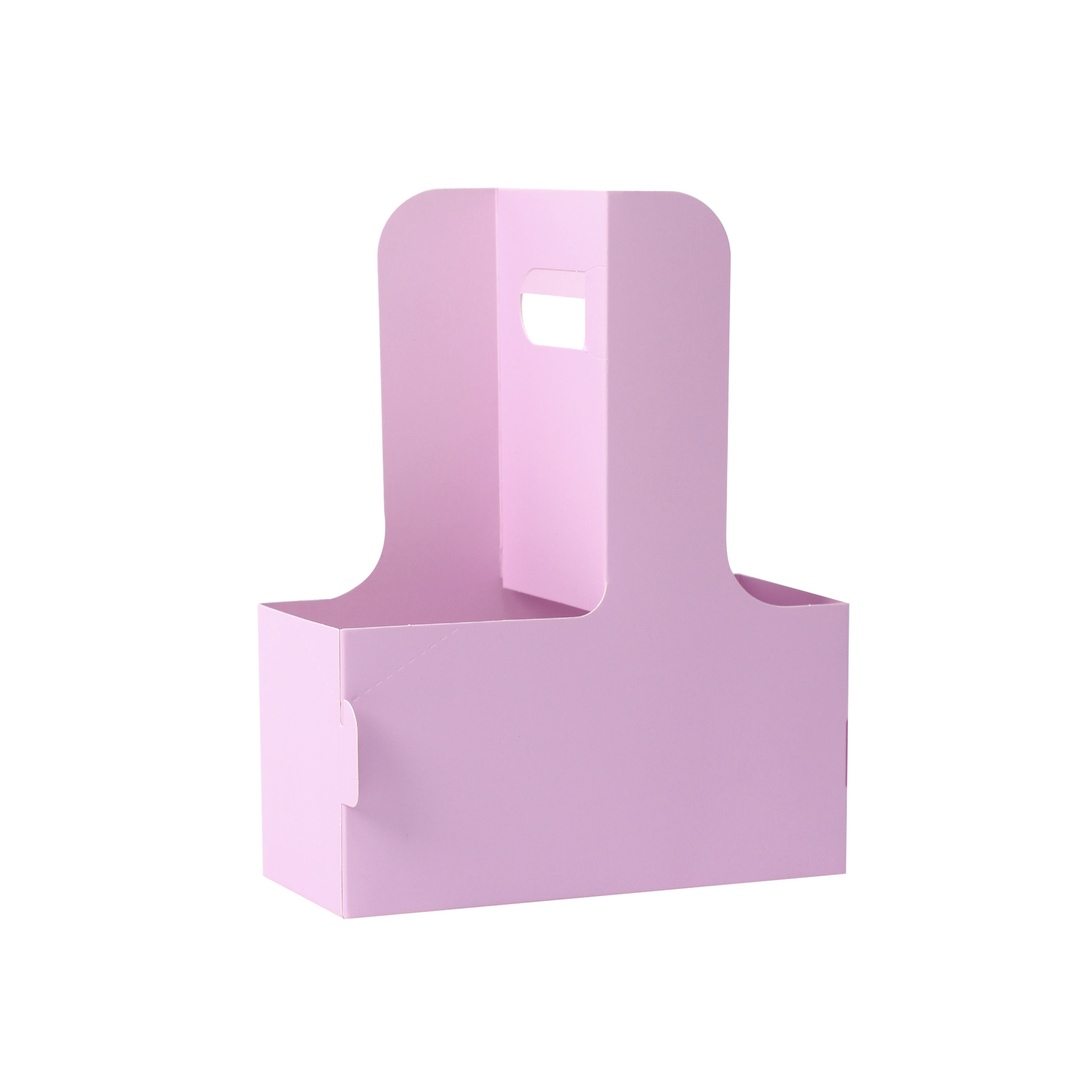 Caja de flores para café, caja de regalo portátil, caja de embalaje para llevar té con leche, cesta para arreglos florales, caja de flores de papel kraft navideño