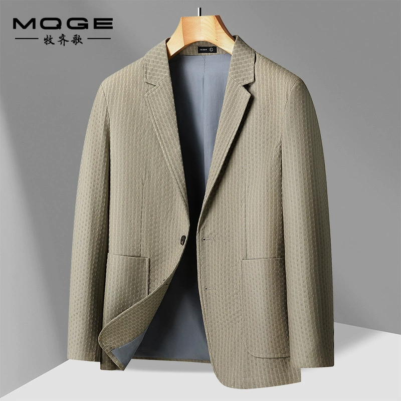 Новый 2024 мужская весна и лето повседневная молодежь тонкий модный маленький пиджак мужской повседневный костюм