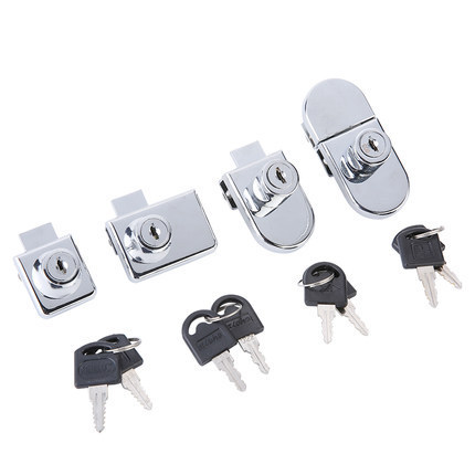 Zhanhan glass door lock, shopping mall display cabinet door lock, glass cabinet door lock, glass showcase window lock, cabinet door glass lock, sliding door