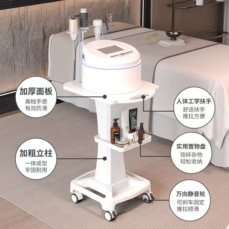 デスクトップ美容機器、美容室専用トロリー、小さなバブルベーススタンド、モバイルツールカート収納ラック|undefined