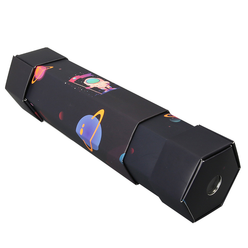 Telescopio telescópico hecho a sí mismo para niños, pequeña producción, paquete de material de experimento científico, ayuda didáctica de lupa de origami de bricolaje