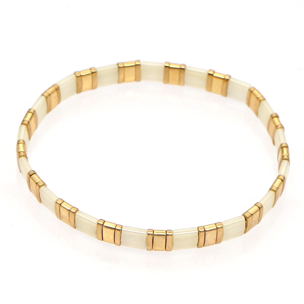 Nihaojewelry Großhandel Schmuck Einfache Böhmische Mehrschichtige Gewebte Goldperlen Armbänder Bracelet display picture 59
