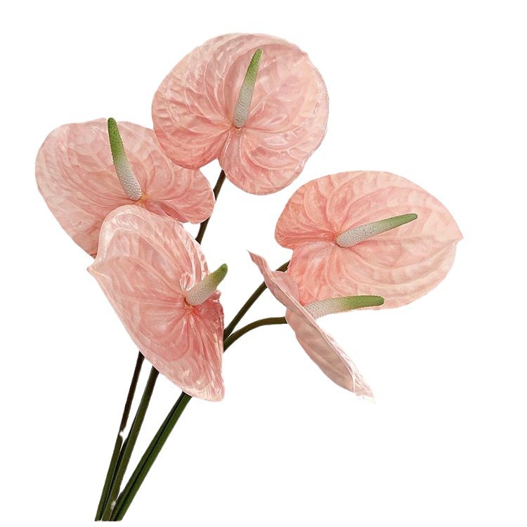 Impresión 3D flor de simulación de palma roja simple flor de grúa de fuego casera de bodas floreal decoración floral al por mayor