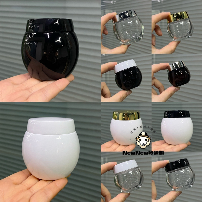 30g-120g高档化妆品瓶膏霜瓶面膜玻璃瓶眼霜空瓶面霜护肤大肚