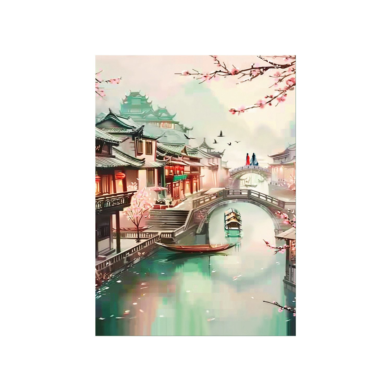 [Algodón importado] Mona Lisa Real bordado de cruz Dreamli Jiangnan versión mejorada de bordado de hilo artesanal en la sala de estar image 5