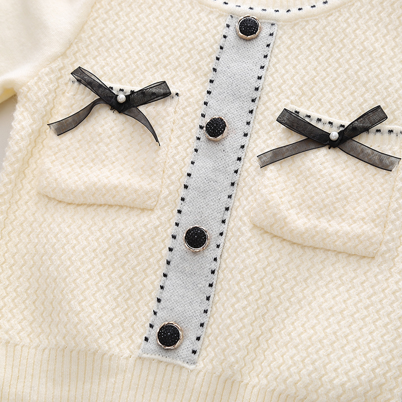 Sweater 2022 Autumn New Small Fragrance Knitted Two Piece Girls' Set Women's Treasure Skirt_voghion.com