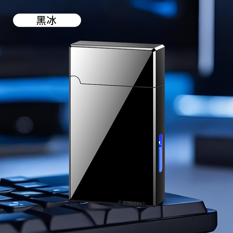 网红爆款朗声防风刻字油电混合声控智能感应煤油打火机|undefined