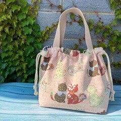 通勤用の小さなバッグ、多用途のポータブル雑貨バッグ、かわいい女性用の軽量キャンバスランチバッグ