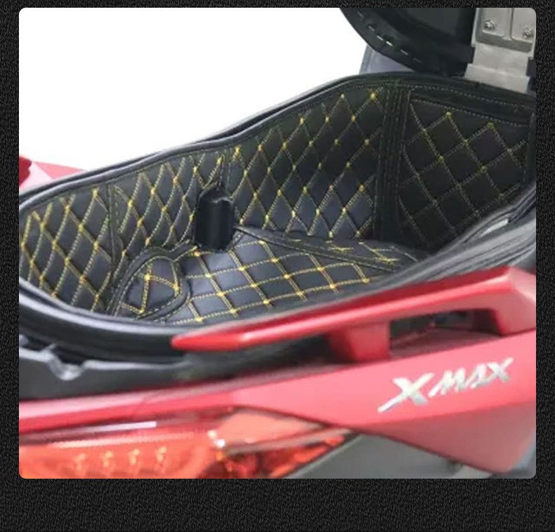 Suitable for Yamaha Motorcycle Xmax300 Modified Seat Bucket Lining, Seat Bucket Pad, Pu Leather Waterproof Seat Cushion Accessories