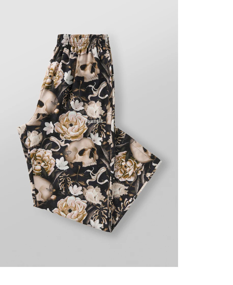 노란 꽃 두개골