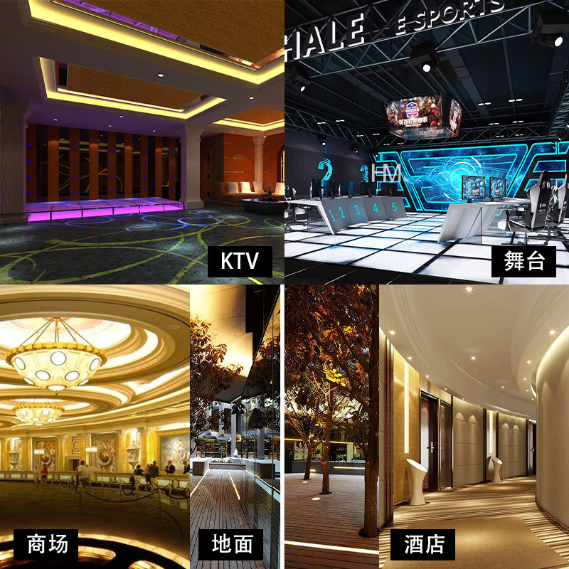 Tira de luz de color led 24V parche de baja presión tira de luz autoadhesiva decoración cibercafé ktv sala de billar atmósfera tira de luz lineal