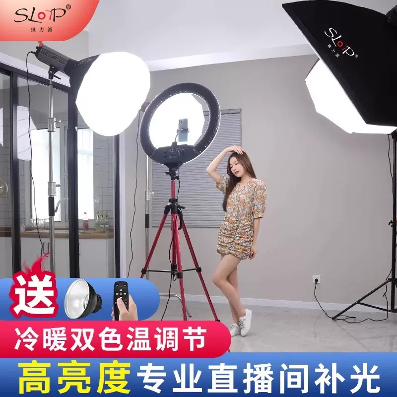 摄力派XSP300II·Bi摄影补光灯直播间常亮灯柔光灯太阳灯影像打光