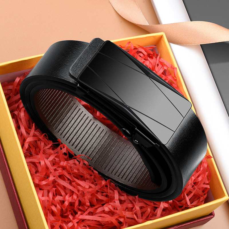 Genuine Leather Belt For Men Automatic Buckle Business Style_voghion.com