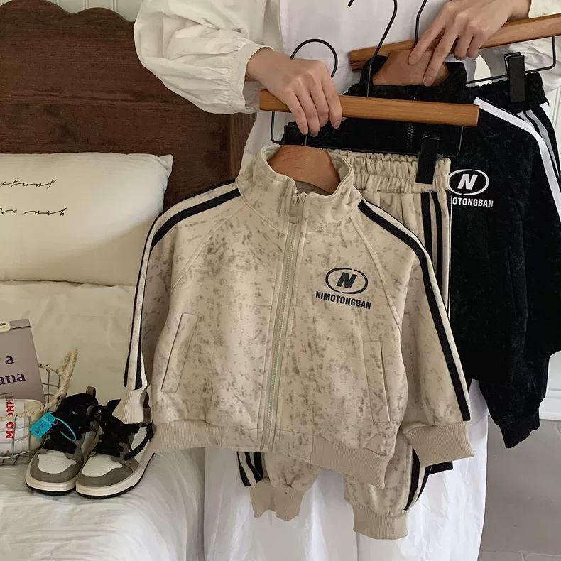 男童春秋套装2025新款中小童运动服儿童春装卫衣卫裤两件套痞帅潮|undefined
