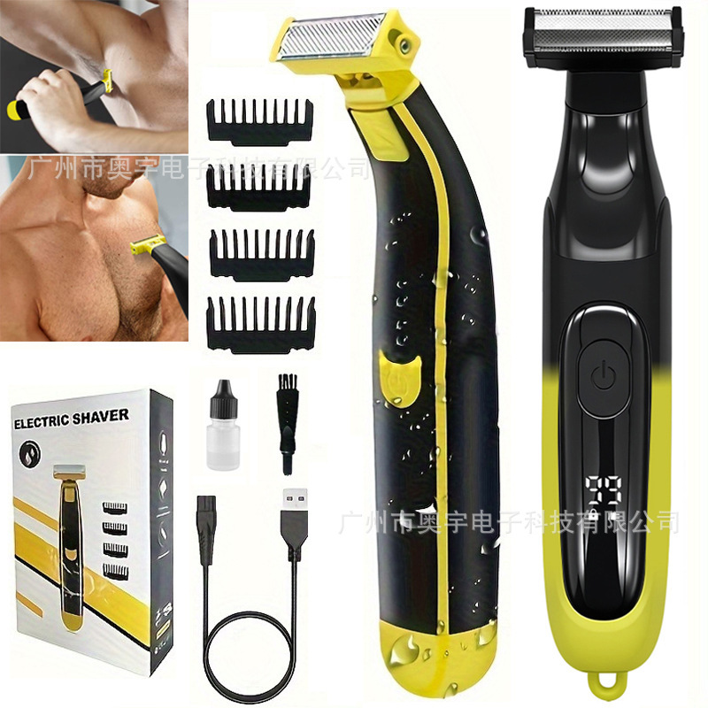Wet and Dry Women's Men's Shaving Shaver Shaver Body Washing USB Rechargeable Body Shaving