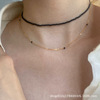 Design necklace, short chain for key bag , choker, 14 carat, simple and elegant design