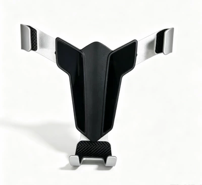 Car phone holder air outlet fixed gravity mobile - silver-single-sided-panel-excluding-accessories