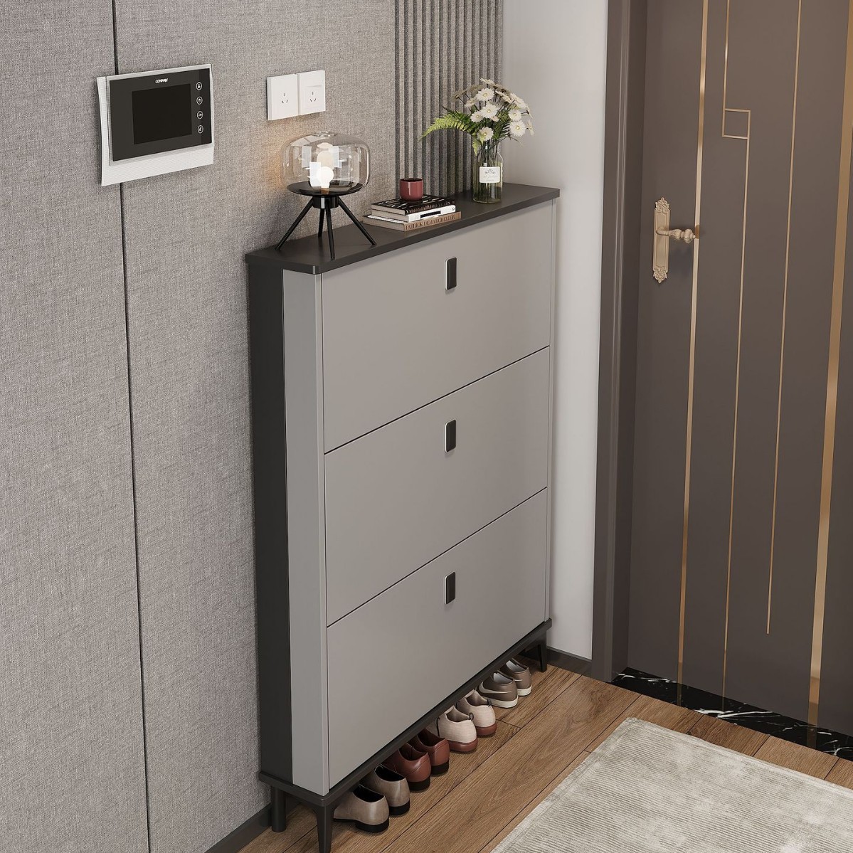 라이트 럭셔리 그레이 100*17*120 [싱글 레이어 슈즈]]