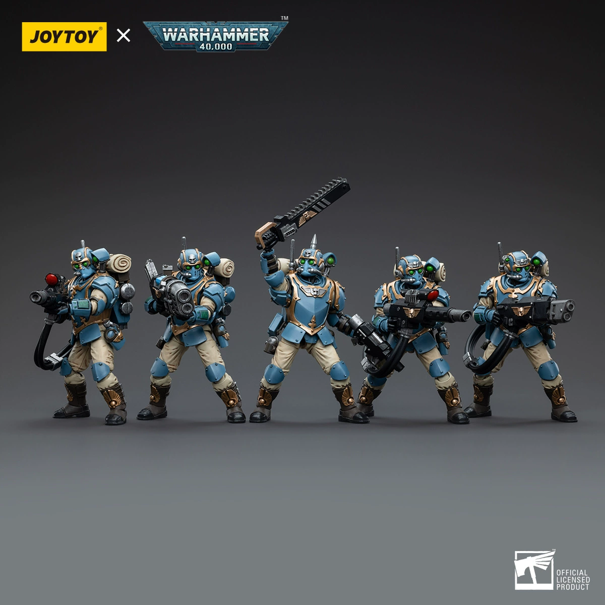 JOYTYO AnYuan Warhammer 40K Astra Militarum Stormtrooper Command Team, подвижная фигурка солдата 1:18