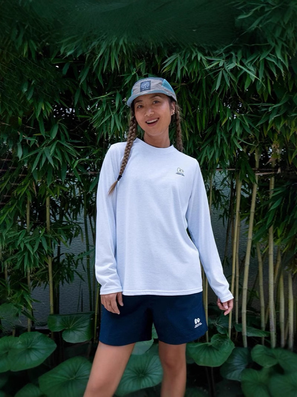 紅山動物園共同ブランドレディース夏新作軽量グラフィック長袖Tシャツ多用途カジュアルコットンファッション|undefined