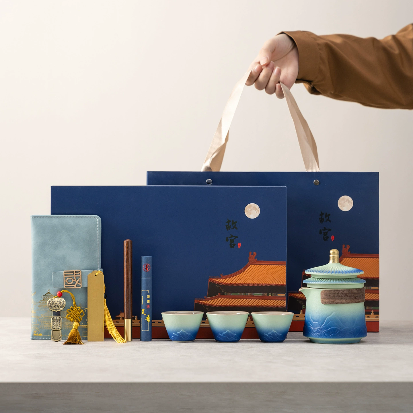 Tea set for traveling, high-end gift box, Birthday gift