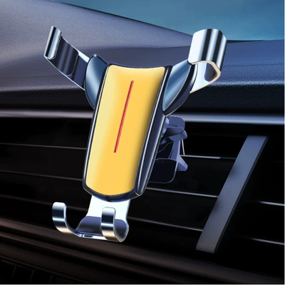 Phone Holder Car Mobile Phone – Car phone holder - gold-clip
