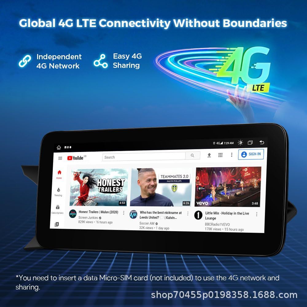 Suitable for 11-14 Mercedes-Benz C-Class W204 Ntg4.5 Android Central Control Large Screen Gps Navigator Carplay