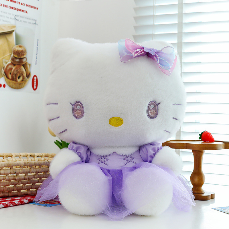 新しい紫色のドレスの新星クロミハローキティ人形メロディーぬいぐるみ子供の枕ギフト卸売|undefined