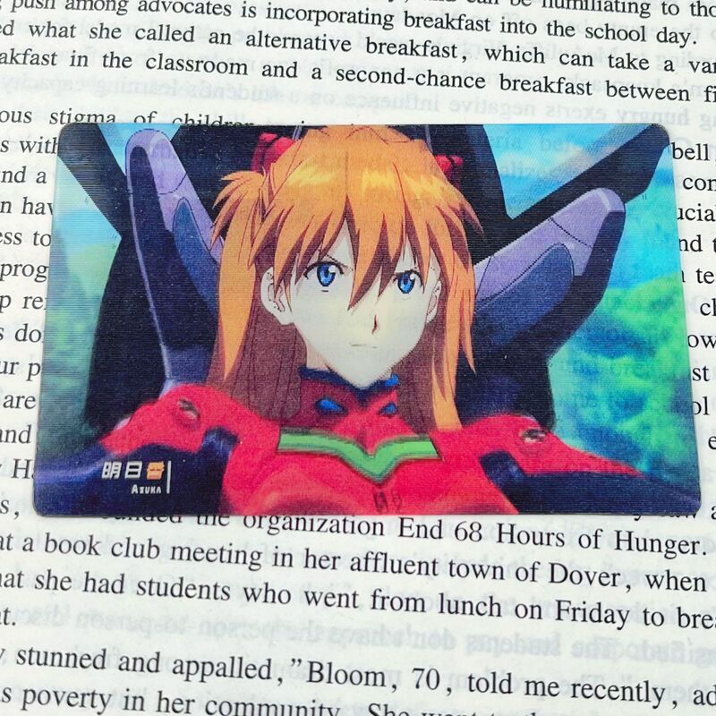 Eva Series Grating Card Neon Genesis Evangelion Ikari Asuka Rei Ayanami Zero Grating Card Pendant