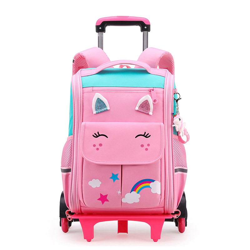 Mochila escolar con diseño de pez para niños y niñas de 2.º, 3.º, 4.º y 5.º grado, mochila ligera con logotipo impreso para ventas internacionales.
