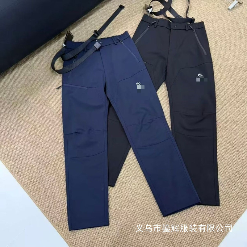 2026 New Popular Autumn/Winter Softshell Men's Hiking Pants, Windproof Casual Slim Straight Pants Wholesale
