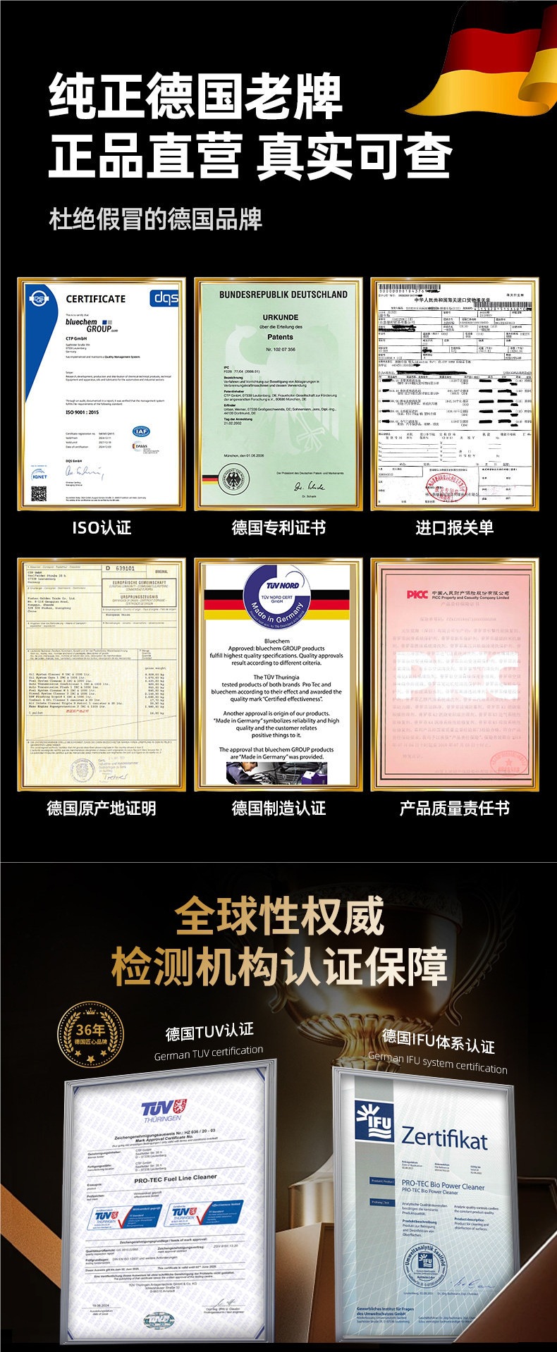 German Profi Anti-Wear Oil Additive Nano Anti-Wear Protective Agent Engine Noise Reduction Powerful Repair Agent