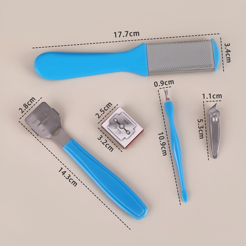 Ölü deri ve nasırları gidermek için pedikür bıçağı alet seti, ayak öğütücü, taban ve topuk ayak ovma cihazı, pedikür bıçağı